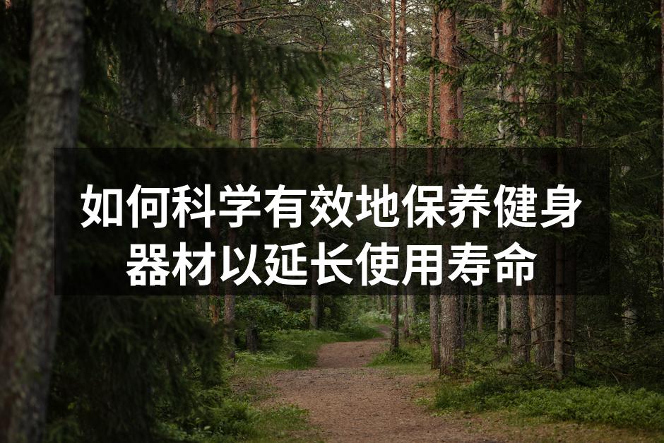 如何科学有效地保养健身器材以延长使用寿命